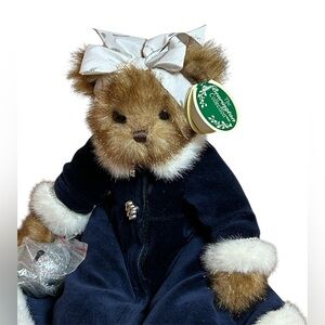 NWT Bearington Collection Bear Sandra Christmas Plush 14” Retired LTD Edition